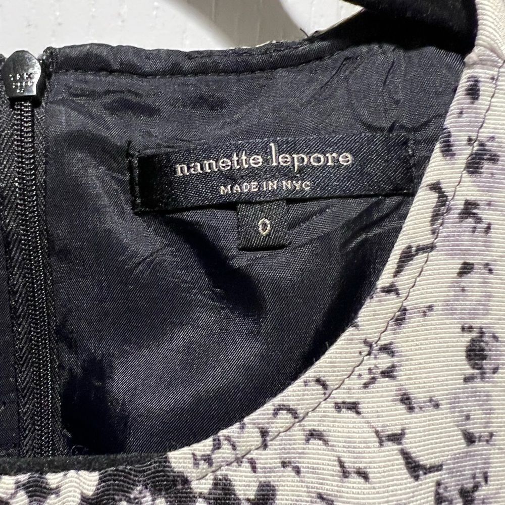 Nanette Lepore Snakeskin Print Trapeze Girl Dress in Ivory Multi - Picture 5 of 5